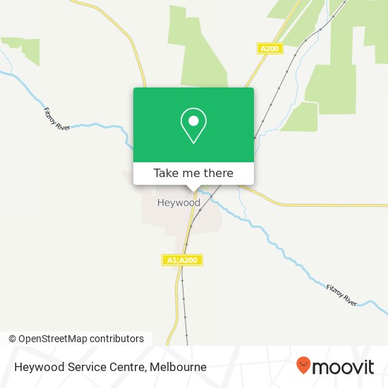 Heywood Service Centre map