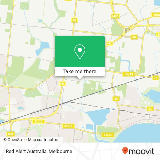 Mapa Red Alert Australia