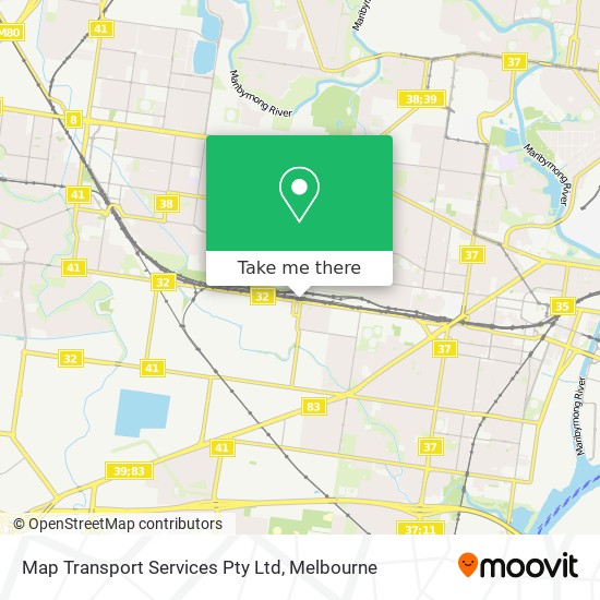 Map Transport Services Pty Ltd map