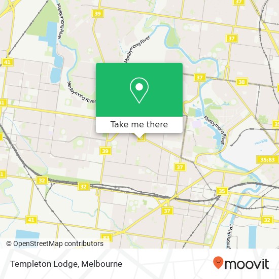 Templeton Lodge map