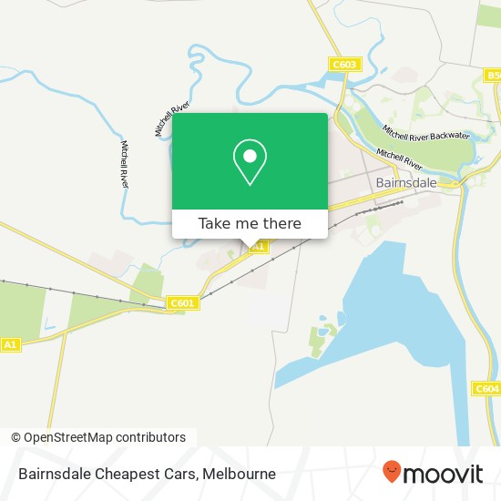 Mapa Bairnsdale Cheapest Cars