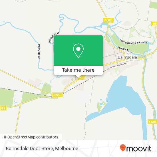 Bairnsdale Door Store map