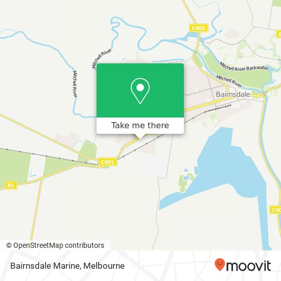 Mapa Bairnsdale Marine
