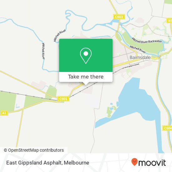 East Gippsland Asphalt map