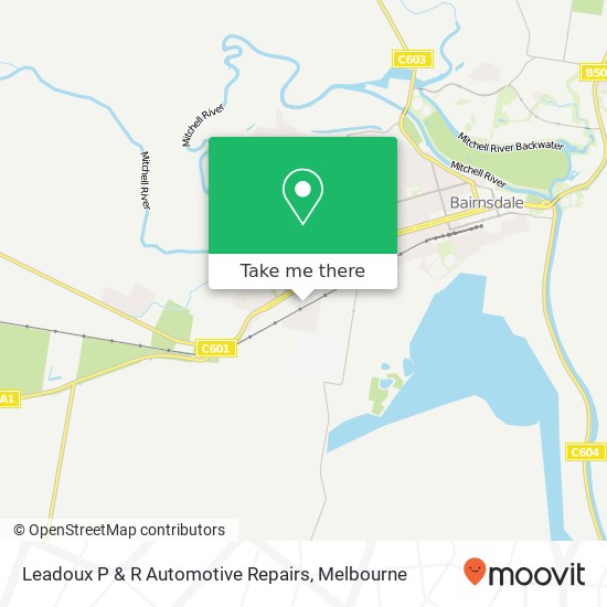 Leadoux P & R Automotive Repairs map