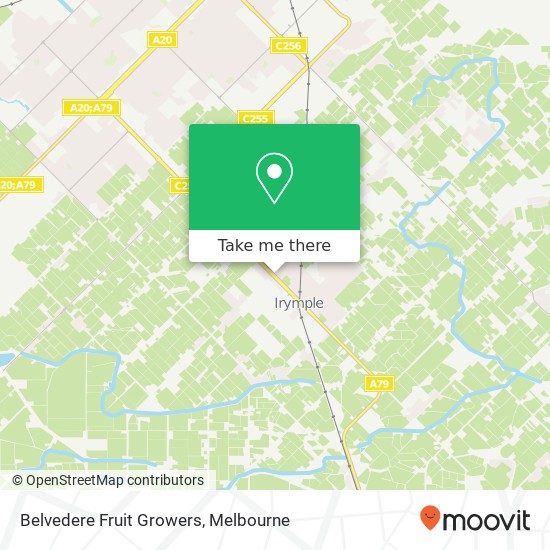 Mapa Belvedere Fruit Growers