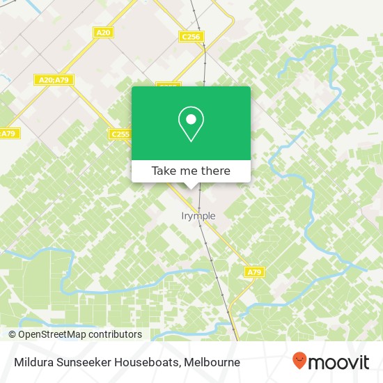 Mildura Sunseeker Houseboats map