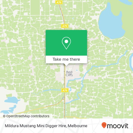 Mildura Mustang Mini Digger Hire map