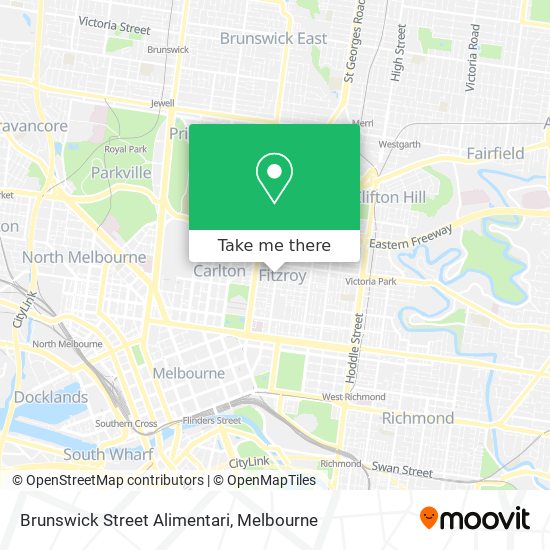 Brunswick Street Alimentari map