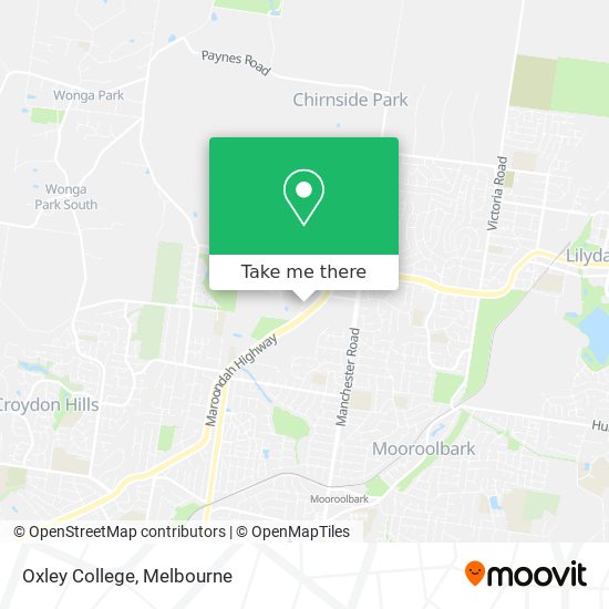 Oxley College map