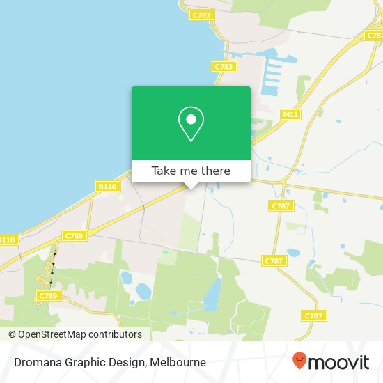 Mapa Dromana Graphic Design