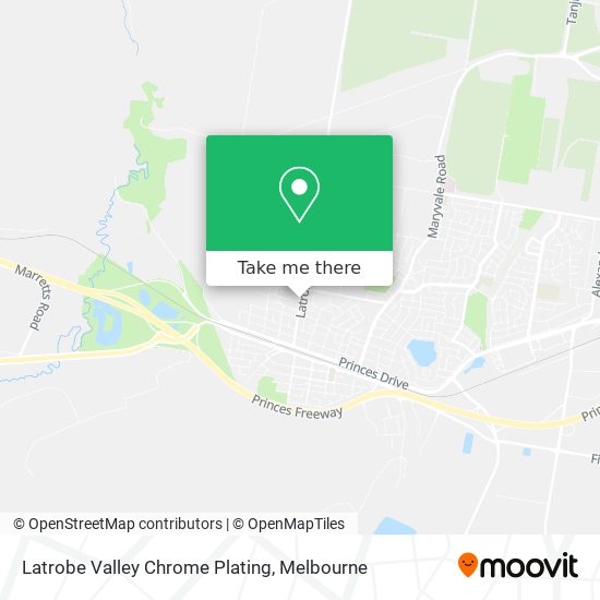 Latrobe Valley Chrome Plating map