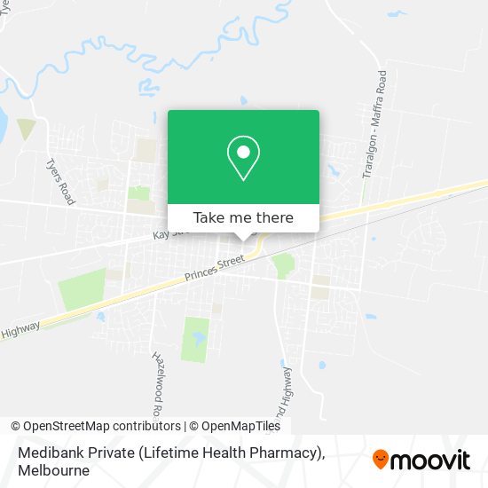 Medibank Private (Lifetime Health Pharmacy) map