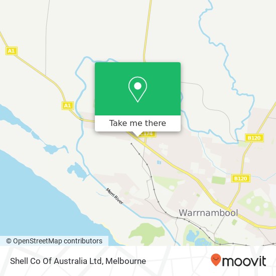 Shell Co Of Australia Ltd map