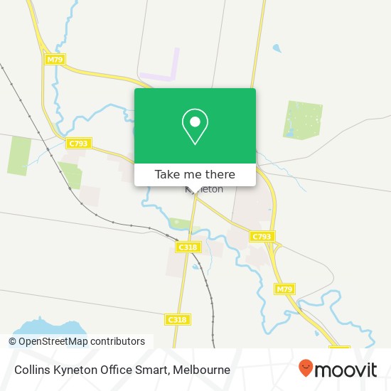 Mapa Collins Kyneton Office Smart