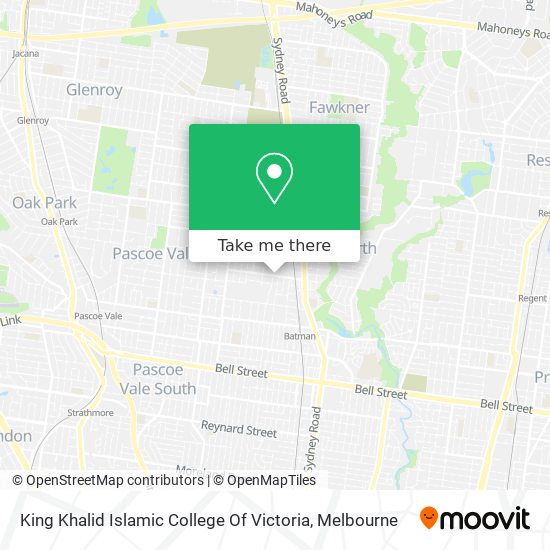 Mapa King Khalid Islamic College Of Victoria