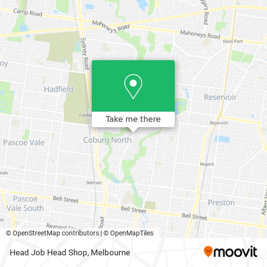 Head Job Head Shop map