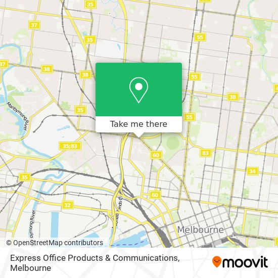 Express Office Products & Communications map