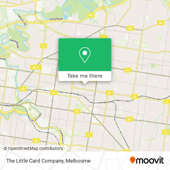 The Little Card Company map