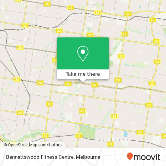 Bennettswood Fitness Centre map