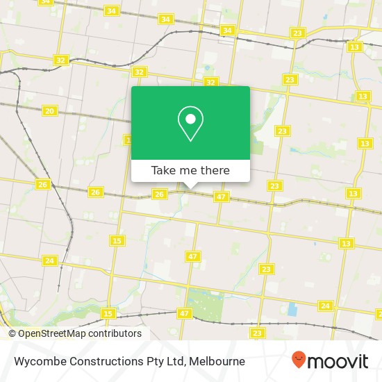 Wycombe Constructions Pty Ltd map