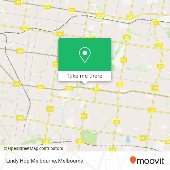 Lindy Hop Melbourne map