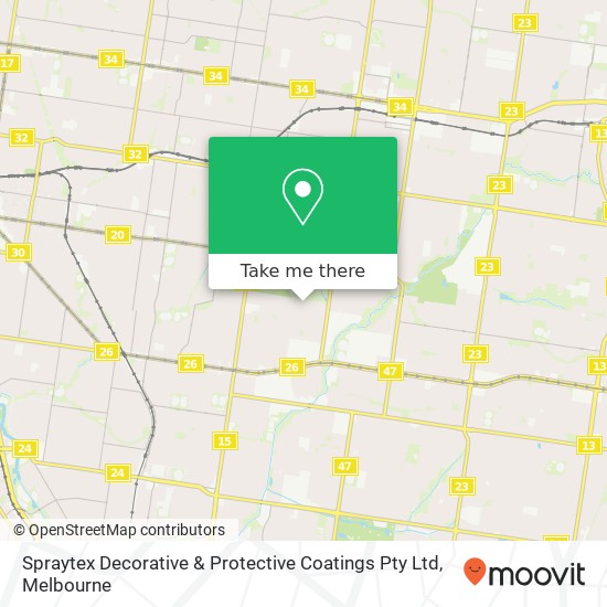 Spraytex Decorative & Protective Coatings Pty Ltd map