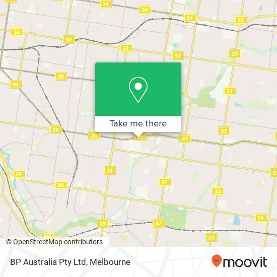 BP Australia Pty Ltd map