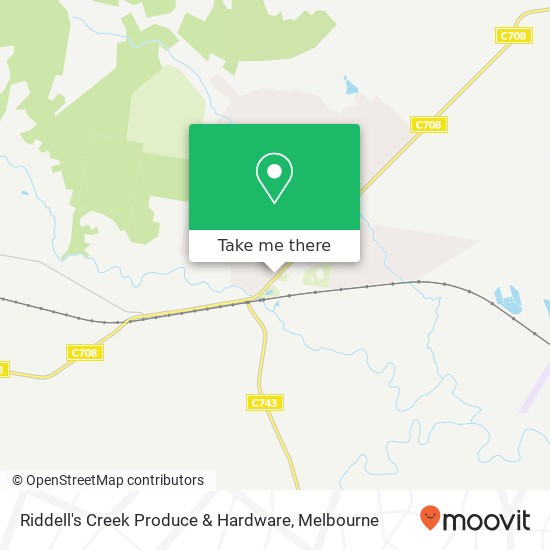 Riddell's Creek Produce & Hardware map