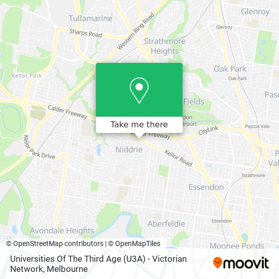 Mapa Universities Of The Third Age (U3A) - Victorian Network