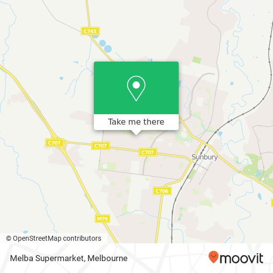 Melba Supermarket map