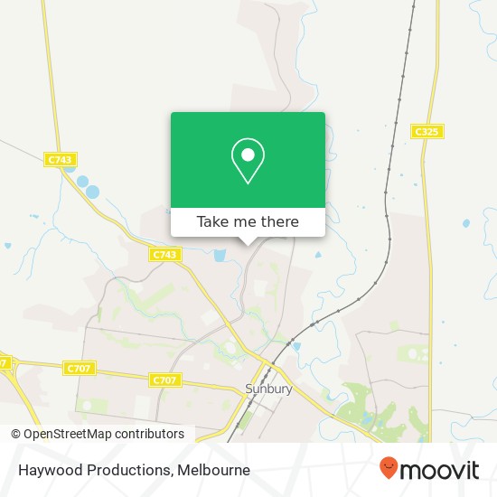 Haywood Productions map