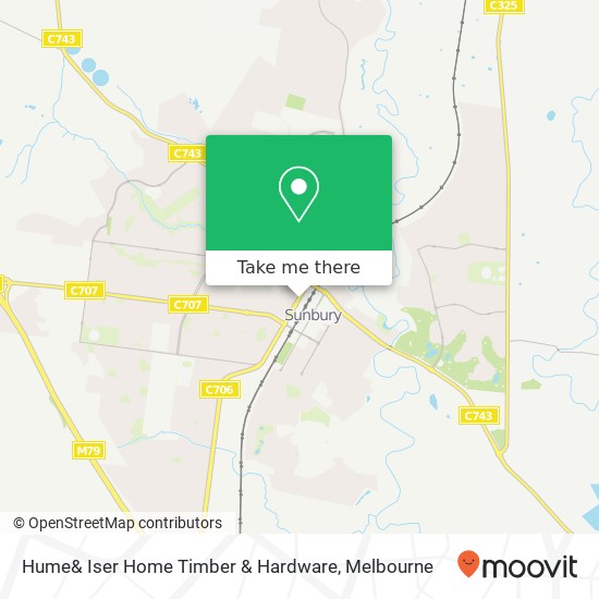 Mapa Hume& Iser Home Timber & Hardware