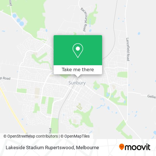 Mapa Lakeside Stadium Rupertswood