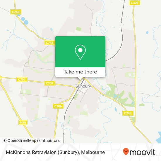 McKinnons Retravision (Sunbury) map