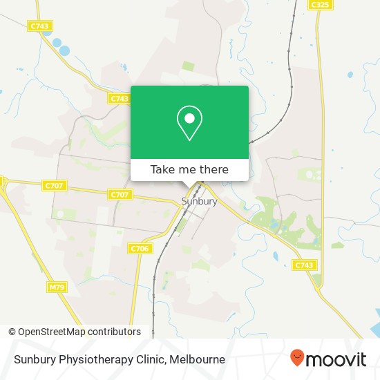 Mapa Sunbury Physiotherapy Clinic