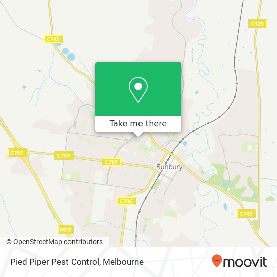 Pied Piper Pest Control map