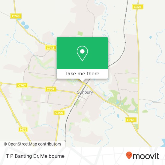 T P Banting Dr map