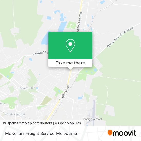 McKellars Freight Service map
