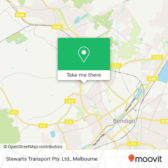 Stewarts Transport Pty. Ltd. map