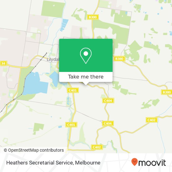 Heathers Secretarial Service map