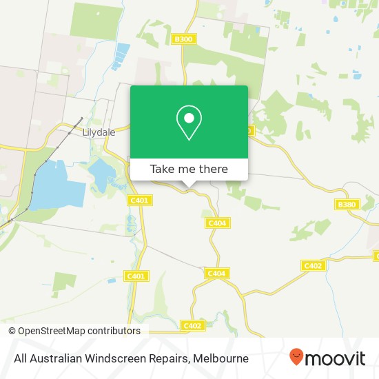 All Australian Windscreen Repairs map
