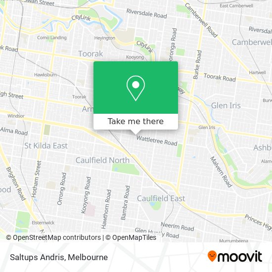 Saltups Andris map