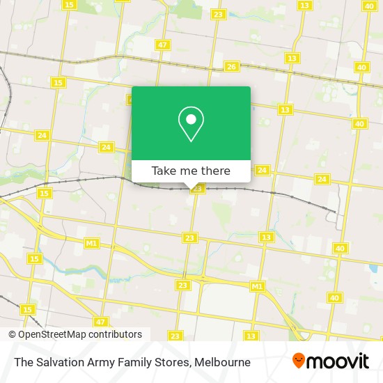 The Salvation Army Family Stores map