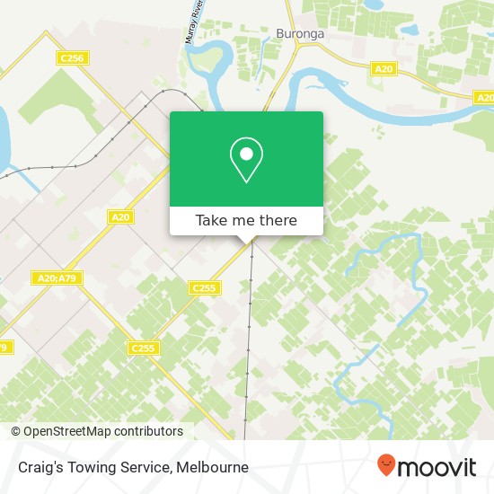 Craig's Towing Service map