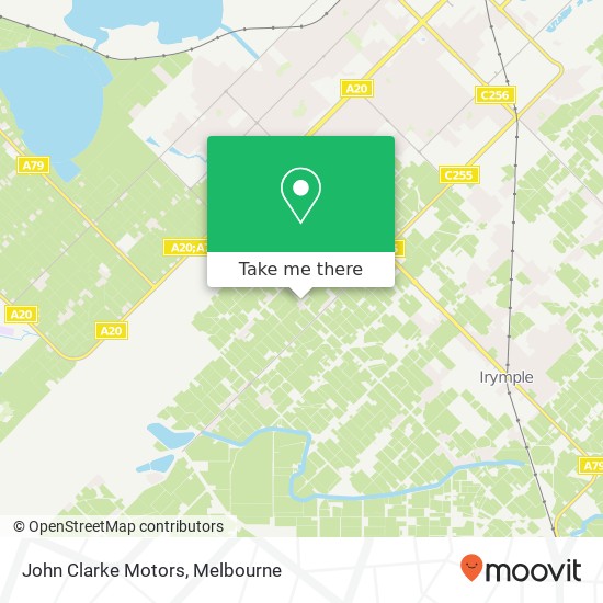 John Clarke Motors map