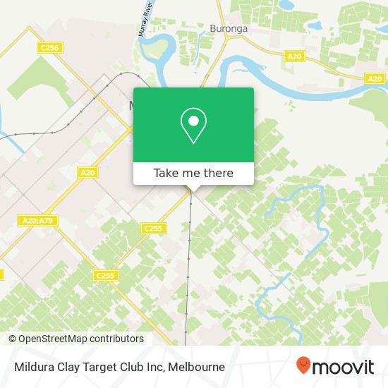 Mapa Mildura Clay Target Club Inc