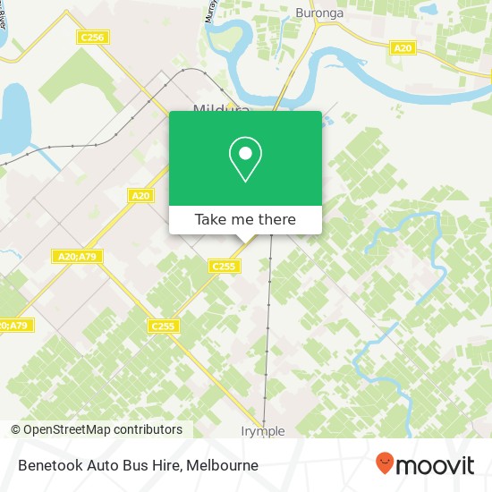 Benetook Auto Bus Hire map