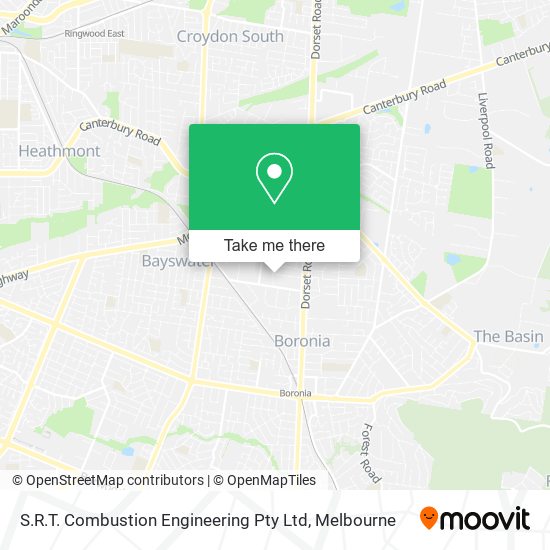 S.R.T. Combustion Engineering Pty Ltd map