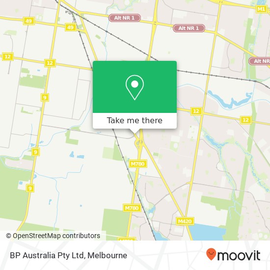 BP Australia Pty Ltd map